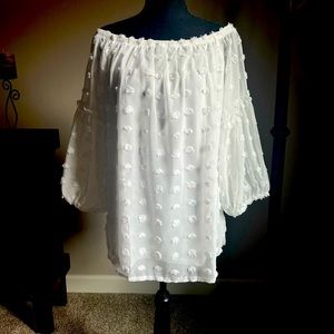 White Off Shoulder Top